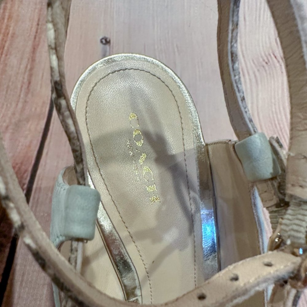 COACH pointy wedge sandals - Picture 6 of 9
